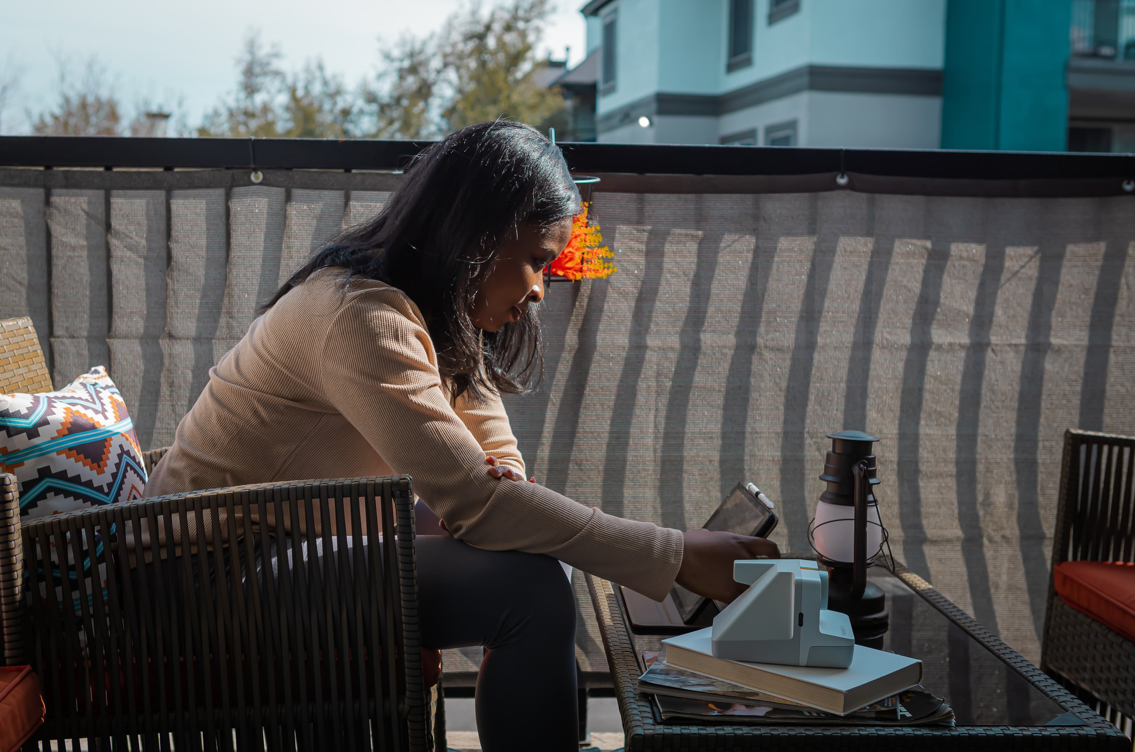 Freelancer working